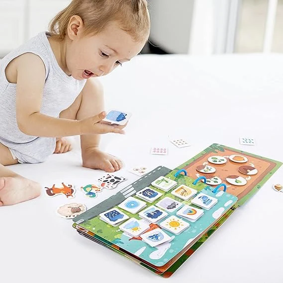 Busy Book Libro de Actividades Silencioso Montessori Didáctico