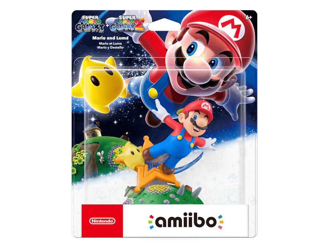 AMIIBO MARIO Y LUMA SUPER MARIO GALAXY + 💫 REGALO